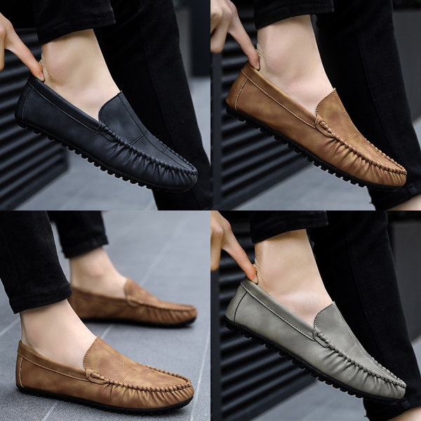 รองเท้าหนังผู้ชาย มีไซส์39-44 รองเท้าโลฟเฟอร์ชาย Slip-On Shoes