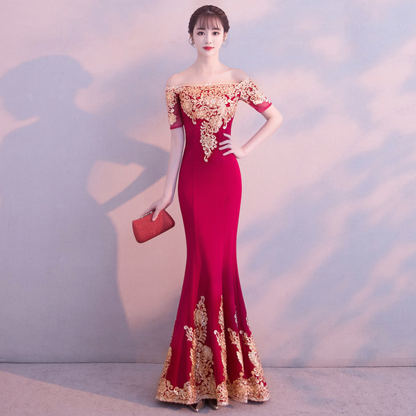 ชุดราตรี ชุดราตรีสวยหรู แบบ ทันสมัย Evening dress