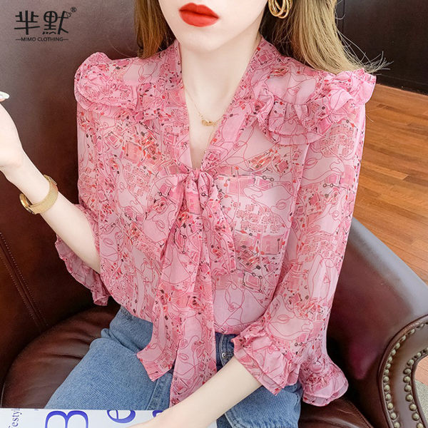เสื้อชีฟองเกาหลี เสื้อชีฟองสวยๆ