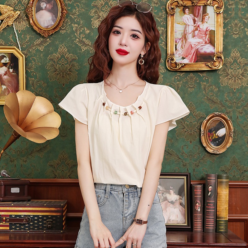 เสื้อเชิ้ตผู้หญิงใส่ทํางาน 390 บาทต่อชิ้น ฟรีค่าจัดส่ง