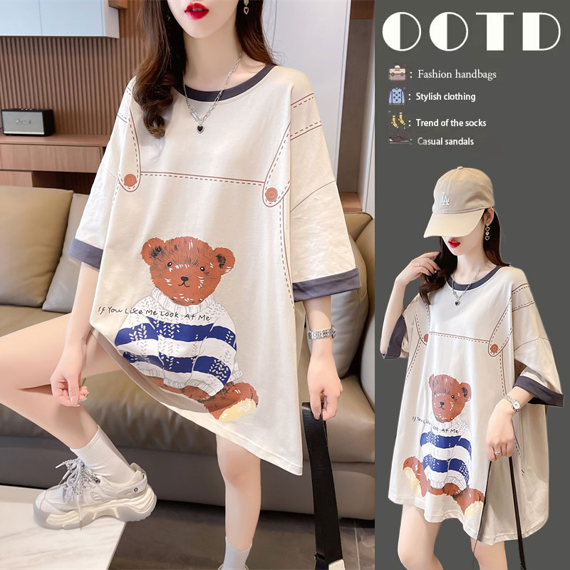 เสื้อยืดคนอ้วนแบบโอเวอร์ไซส์แบบ ulzzang fashion สนใจทักแชท