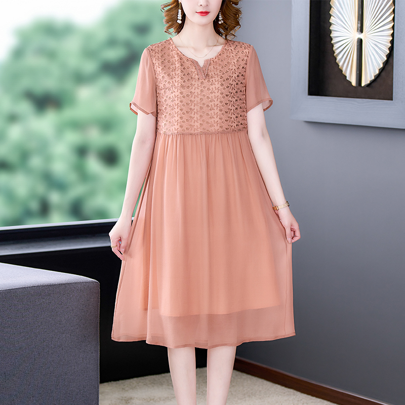 เดรสวัยผู้ใหญ่40-60ปี เดรสคุณแม่ ชุดเดรสทำงานวัยผู้ใหญ่ แบรนด์ MAMA DRESS