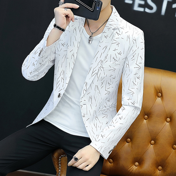 สูท Blazers ผู้ชาย เสื้อคลุมสไตล์สูท สำหรับผู้ชาย