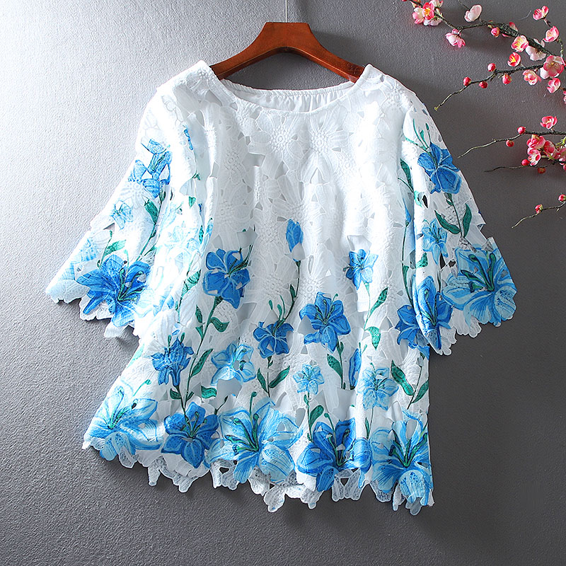 เสื้อลินิน เสื้อผ้าฝ้ายลินิน เสื้อเชิ้ตผ้าลินิน ปักลายสวยๆด้วยด้าย สไตล์VINTAGE BY Dreamroom