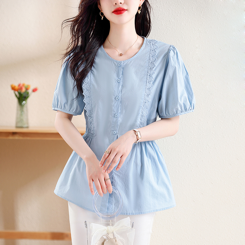 เสื้อเชิ้ตผู้หญิงแขนยาว เสื้อเชิ้ตผู้หญิงใส่ทํางาน 390 บาทต่อชิ้น ฟรีค่าจัดส่ง