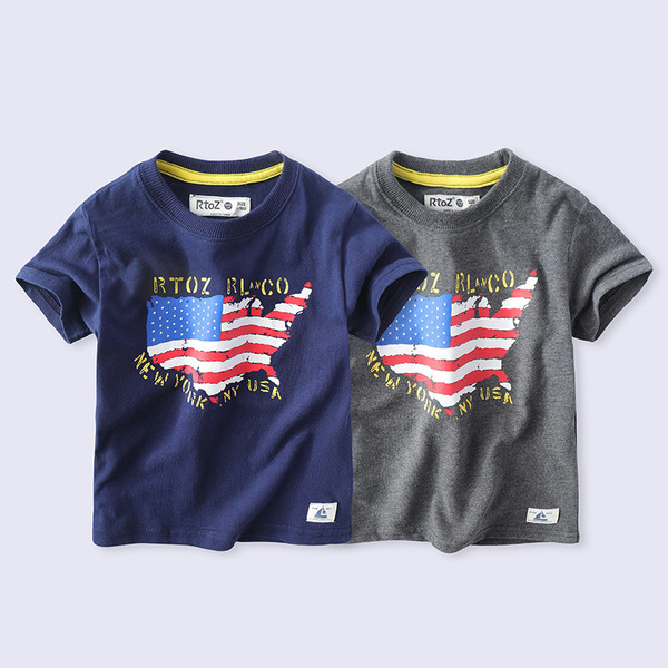 เสื้อยืดเด็กชาย เสื้อผ้าเด็กผู้ชาย เสื้อยืดเด็กผู้ชายสไตล์เกาหลี มีไซส์ 100-160 ใส่ได้ตั้งแต่ 6-12 ปี