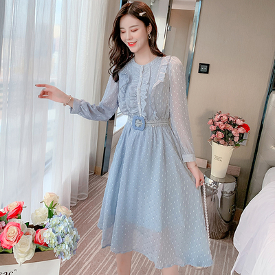เดรสวัยรุ่น เดรสลูกไม้ชีฟอง By Meiyi women's clothing