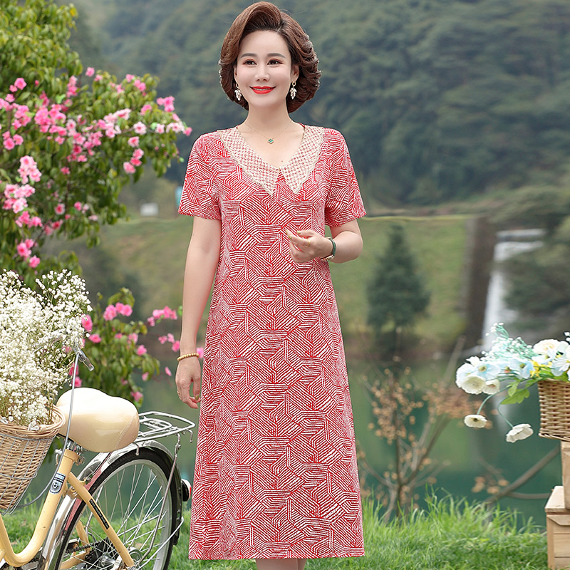 เดรสวัยผู้ใหญ่40-60ปี เดรสคุณแม่ ชุดเดรสทำงานวัยผู้ใหญ่ แบรนด์ MAMA DRESS
