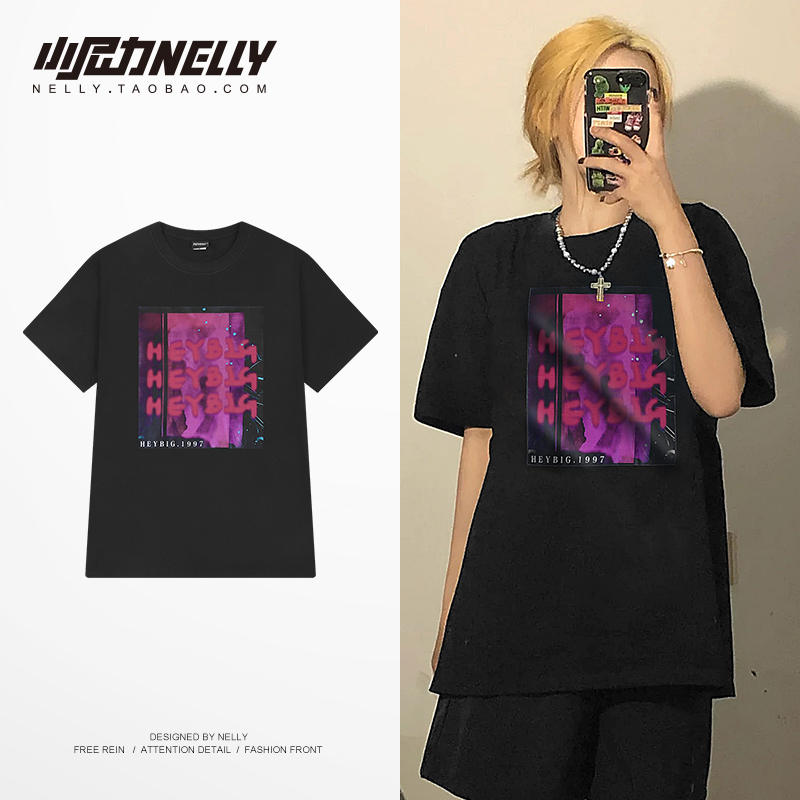 เสื้อยืดคอกลม ผู้ชาย เสื้อยืดผู้ชายเกาหลี เสื้อยืดเกาหลี แบรนด์ NELLY