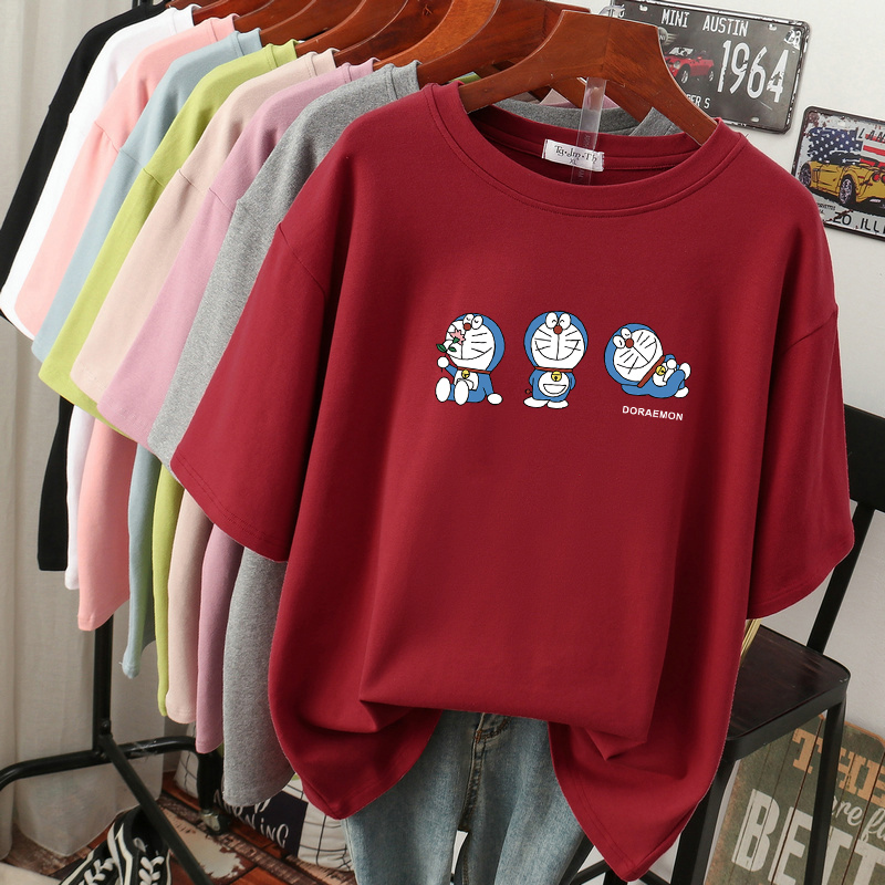 เสื้อยืดคอตตอน สกรีนลายน่ารัก มีหลากหลายสี ส่งฟรีทั่วไทย BY JIMIAO