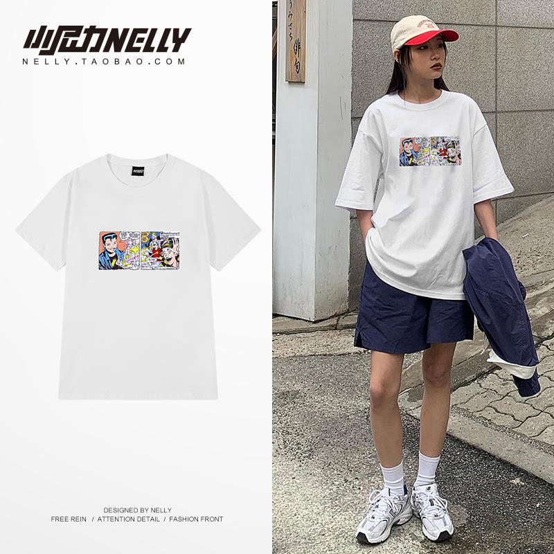 เสื้อยืดคอกลม ผู้ชาย เสื้อยืดผู้ชายเกาหลี เสื้อยืดเกาหลี แบรนด์ NELLY