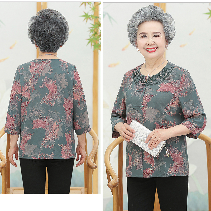 เสื้อคุณยาย เสื้อผู้วัยอายุ60-70ปี มีขนาด L-4XL(อกประมาณ35-45นิ้ว)