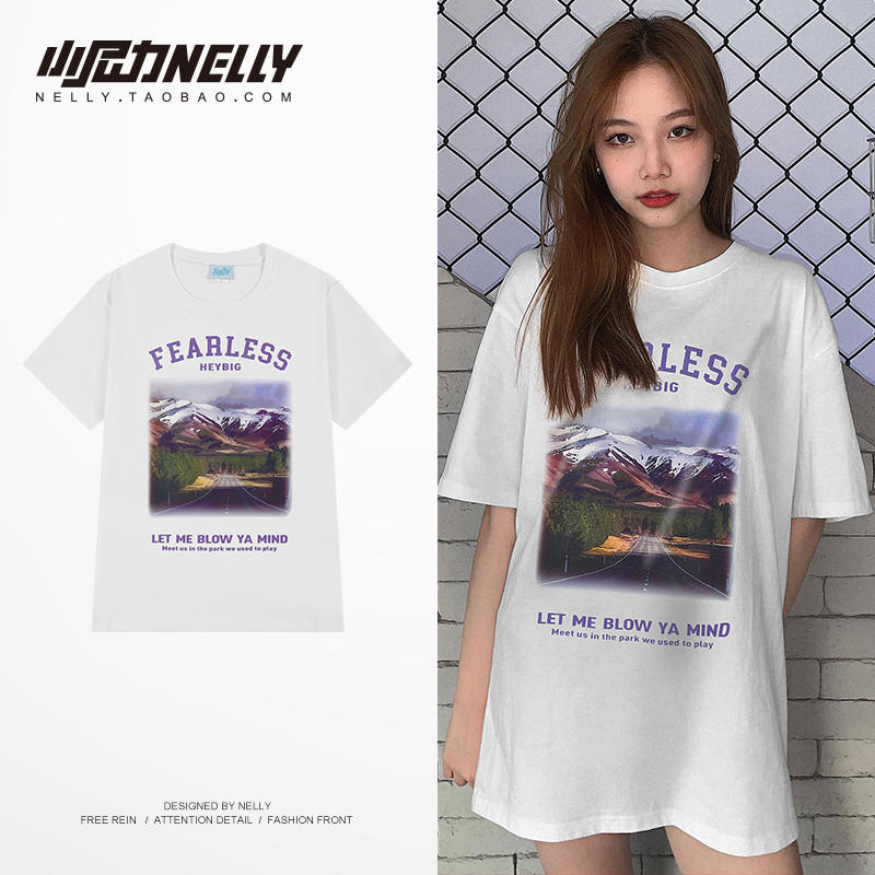 เสื้อยืดคอกลม ผู้ชาย เสื้อยืดผู้ชายเกาหลี เสื้อยืดเกาหลี แบรนด์ NELLY