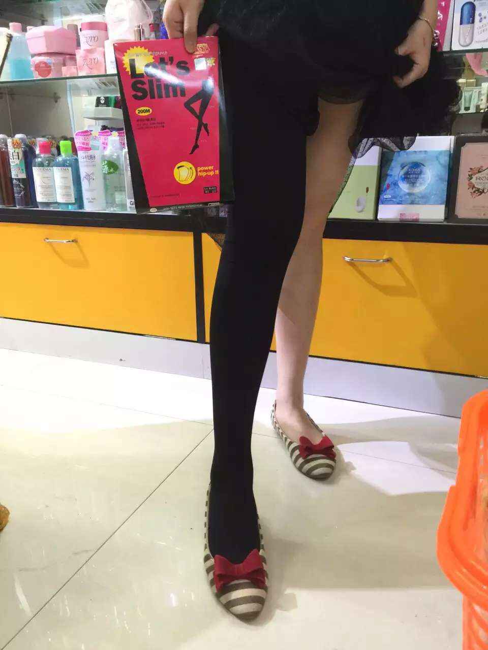 Let's Slim Legging เลกกิ้งกันหนาว กระชับสัดส่วน เนื้อนุ่ม ด้านในเป็นผ้าสำลี ยืดได้เยอะ ทั่งอุ่นและขาเรียวสวย พร้อมส่งเลยจ้า