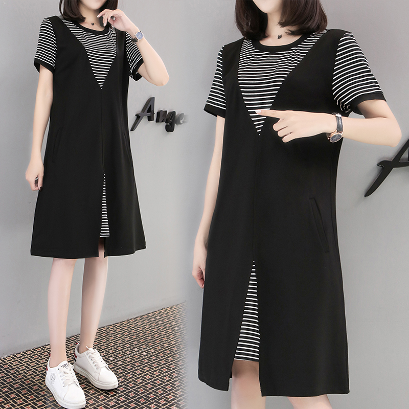 เดรสคนอ้วน เดรสสาวอวบ ชุดเดรสคนอ้วนวัยรุ่น BY PLUS SIZE Girl