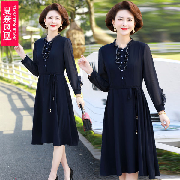 เดรสวัยผู้ใหญ่40-60ปี เดรสคุณแม่ ชุดเดรสทำงานวัยผู้ใหญ่ แบรนด์ MAMA DRESS
