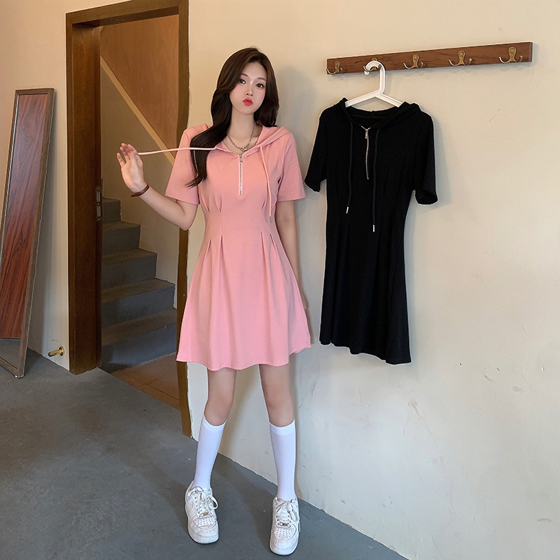เดรสแขนสั้น มีไซส์ L-4XLอก 38-47 นิ้ว ใส่ได้ทั้งสาวหุ่นดีน่ารักจนถึงสาวอวบพลัสไซส์