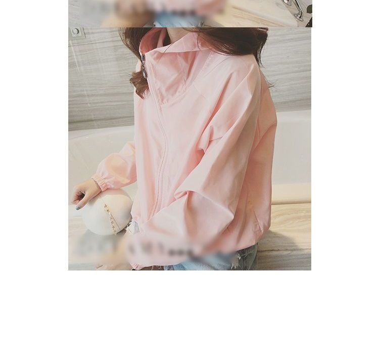 เสื้อคลุมกันลม คอตั้ง ผ้าโพลิ สีน่ารัก ใส่ออกกำลังกายน่ารักมากๆ