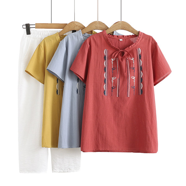 เสื้อลินินสไตล์ผู้ใหญ่ เสื้อคุณแม่ เสื้อผู้ใหญ่ แบรนด์ LININ