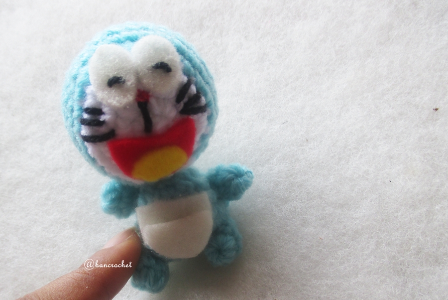 พวงกุญแจโดเรม่อนถัก doraemon amigurumi crochet