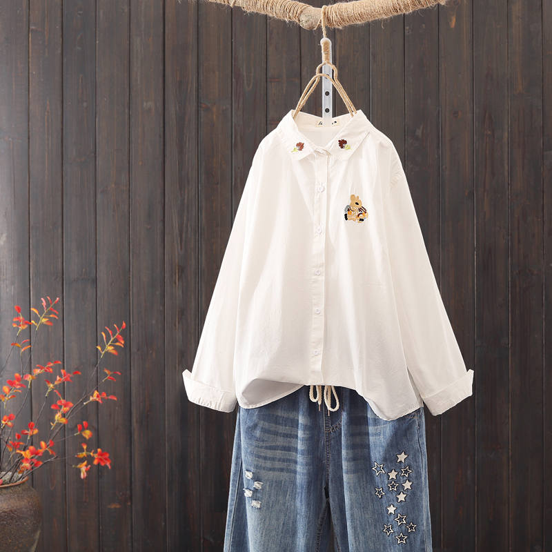 แบบเสื้อสวยๆ เสื้อผ้าฝ้ายลินิน เสื้อเชิ้ตผ้าลินิน