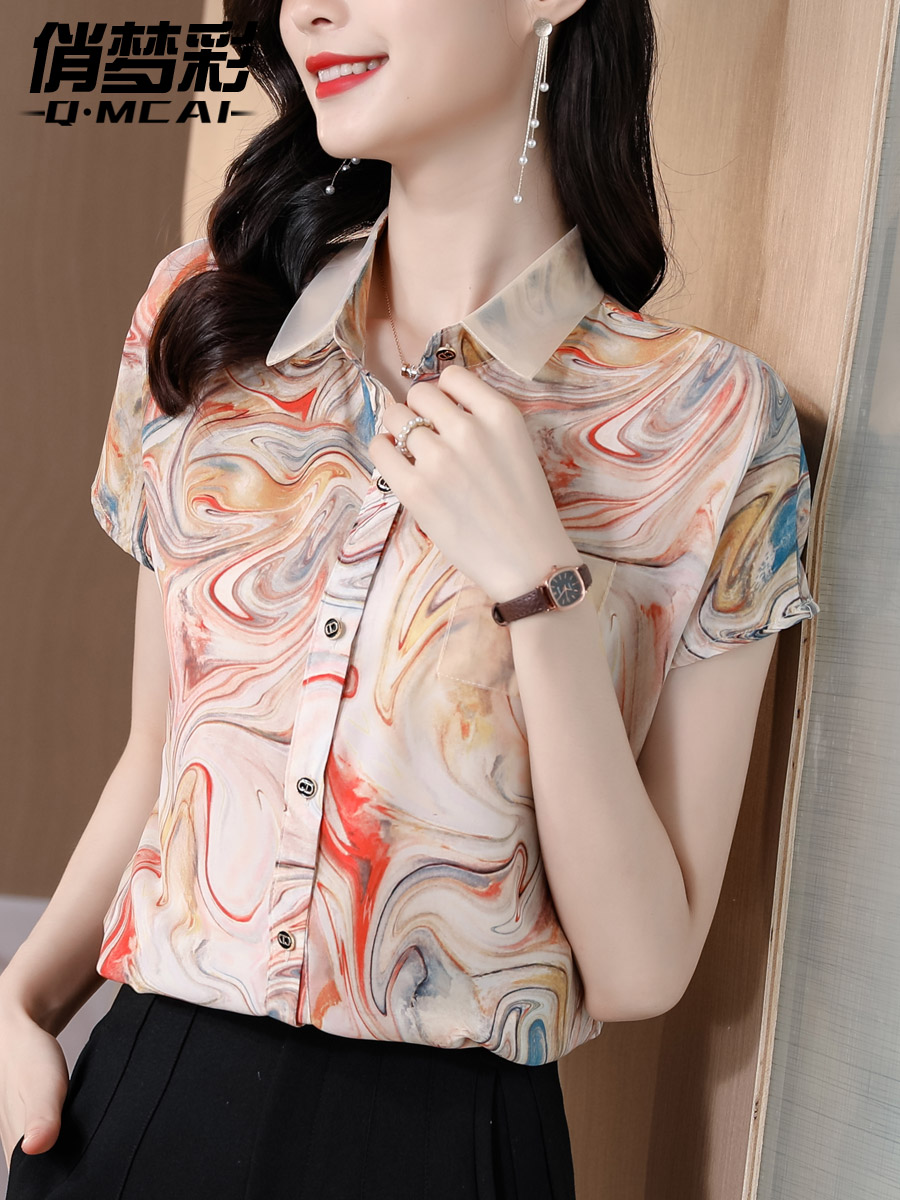 เสื้อชีฟอง เสื้อแฟชั่นสุภาพสตรีวัยผู้ใหญ่ มีไซต์ อก34นิ้ว-43นิ้ว