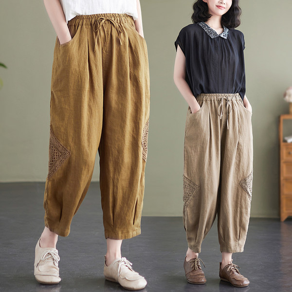 เสื้อลินินคนอ้วน เสื้อทีเชิ้ตคนอ้วนผู้หญิง เสื้อทีเชิ้ตตัวใหญ่ By Literary Plus size