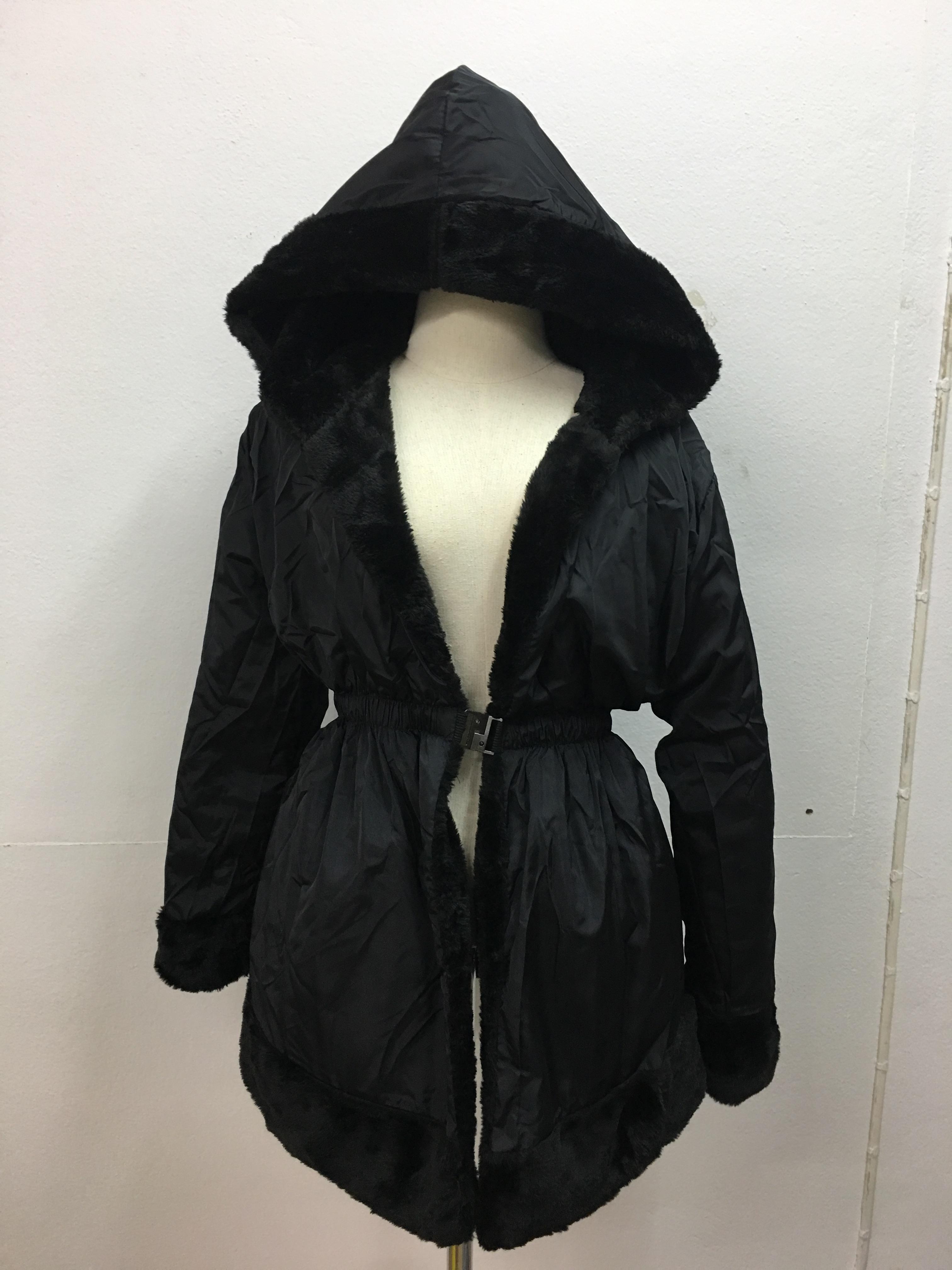 Fur Hoodie เสื้อคลุมกันหนาวขนแน่นนุ่ม ใส่ได้ 2 ด้าน จัดด่วน สวย ไฮโซ พร้อมส่งจ้า same pic