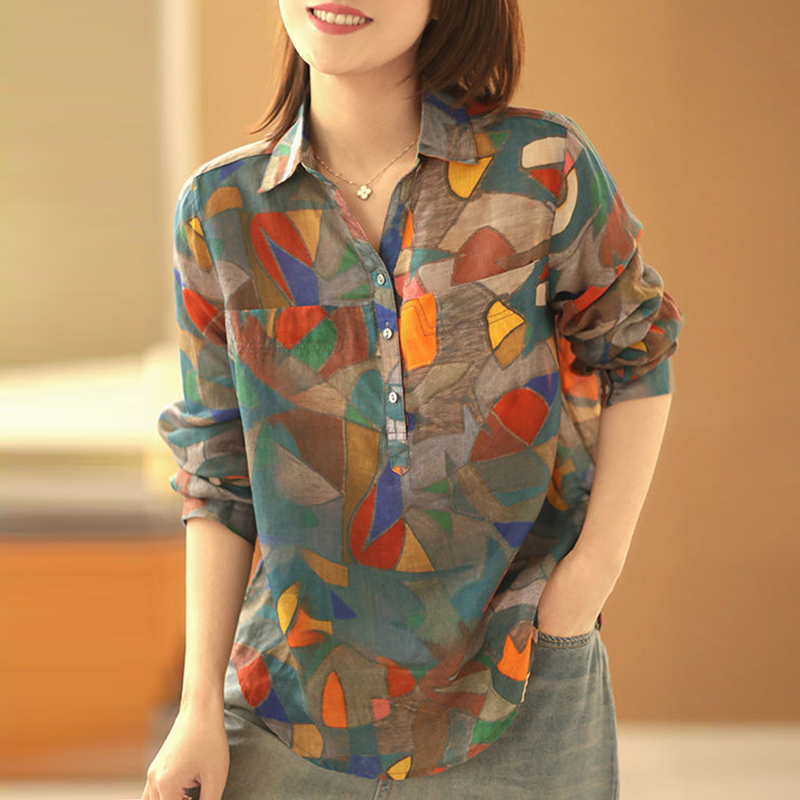 เสื้อลินิน เสื้อผ้าฝ้ายลินิน เสื้อเชิ้ตผ้าลินิน BY Zimo