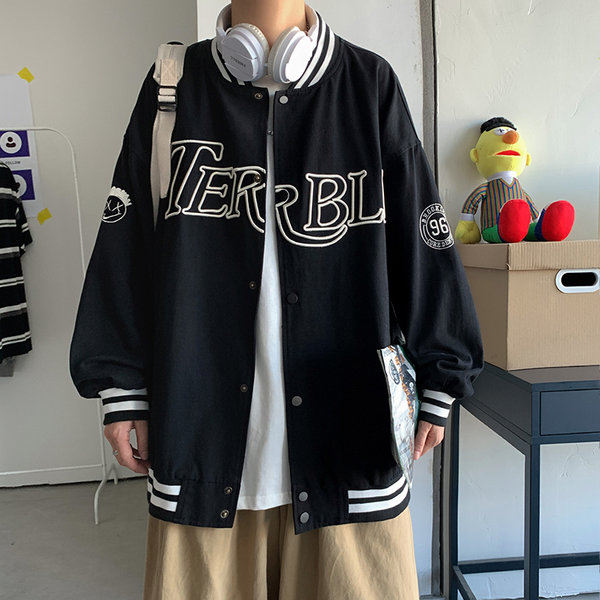 เสื้อแจ็คเก็ตเบสบอล เสื้อคลุม เสื้อแขนยาวสไตล์เกาหลี