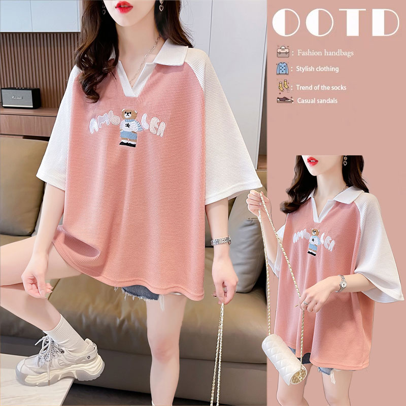 เสื้อยืดคนอ้วนแบบโอเวอร์ไซส์แบบ ulzzang fashion สนใจทักแชท