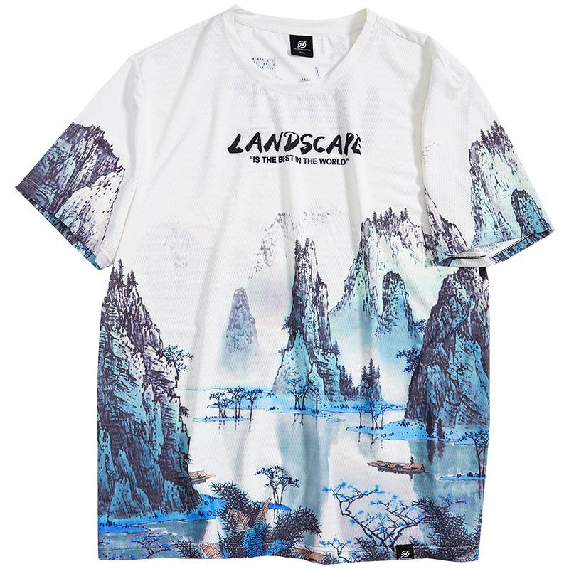 เสื้อยืดผู้ชายอ้วน S-5XL(อกเสื้อ39-51นิ้ว)