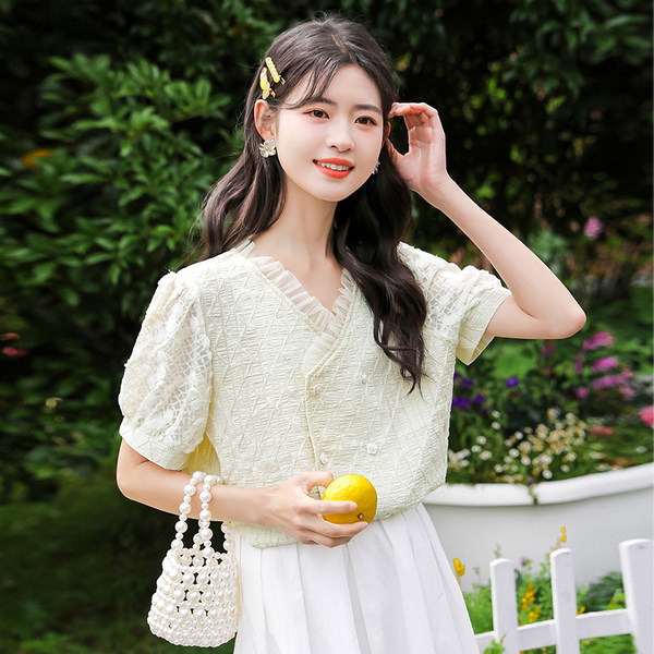 เสื้อชีฟองเกาหลี เสื้อชีฟองสวยๆ