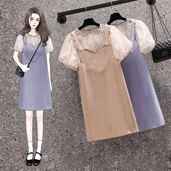 เดรสคนอ้วน เดรสสาวอวบ ชุดเดรสคนอ้วนวัยรุ่น BY PLUS SIZE Girl
