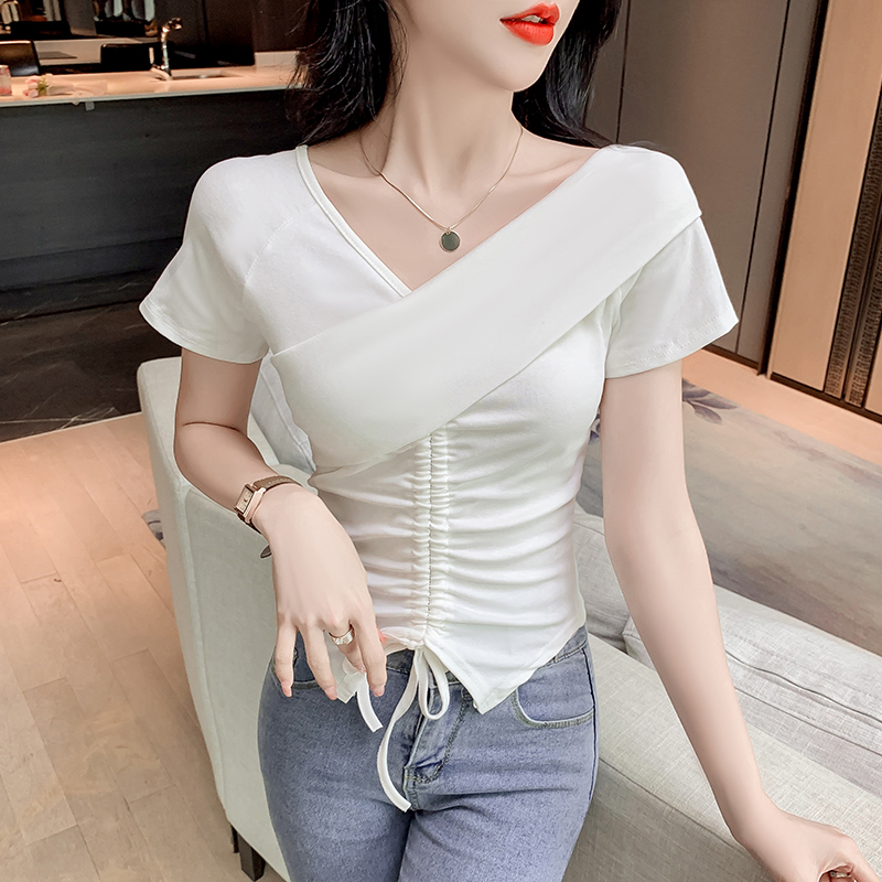 เสื้อผ้าวัยรุ่นเกาหลี เสื้อยืดวัยรุ่นผู้หญิง มีขนาด S M L XL