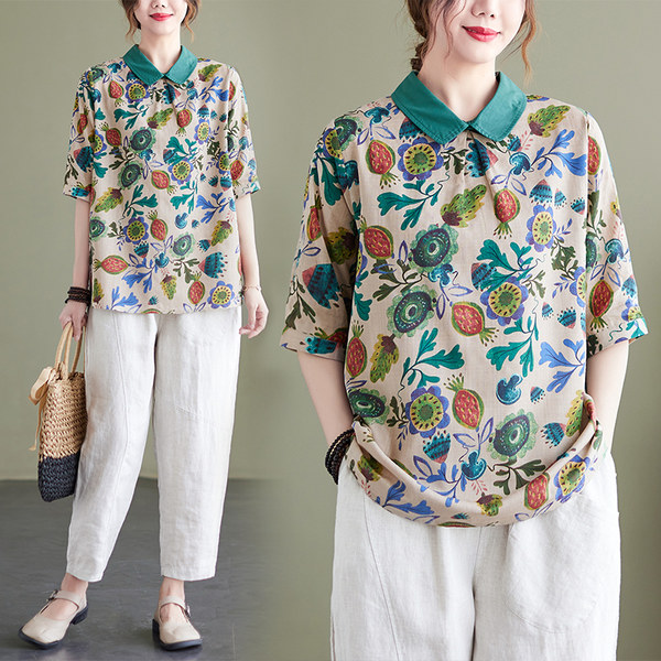 เสื้อลินิน แบบเสื้อสวยๆ เสื้อผ้าฝ้ายลินิน เสื้อเชิ้ตผ้าลินิน BY LININ