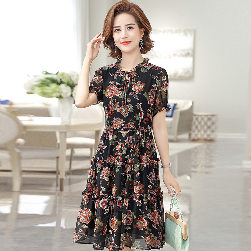 เดรสวัยผู้ใหญ่40-60ปี เดรสคุณแม่ ชุดเดรสทำงานวัยผู้ใหญ่ แบรนด์ MAMA DRESS