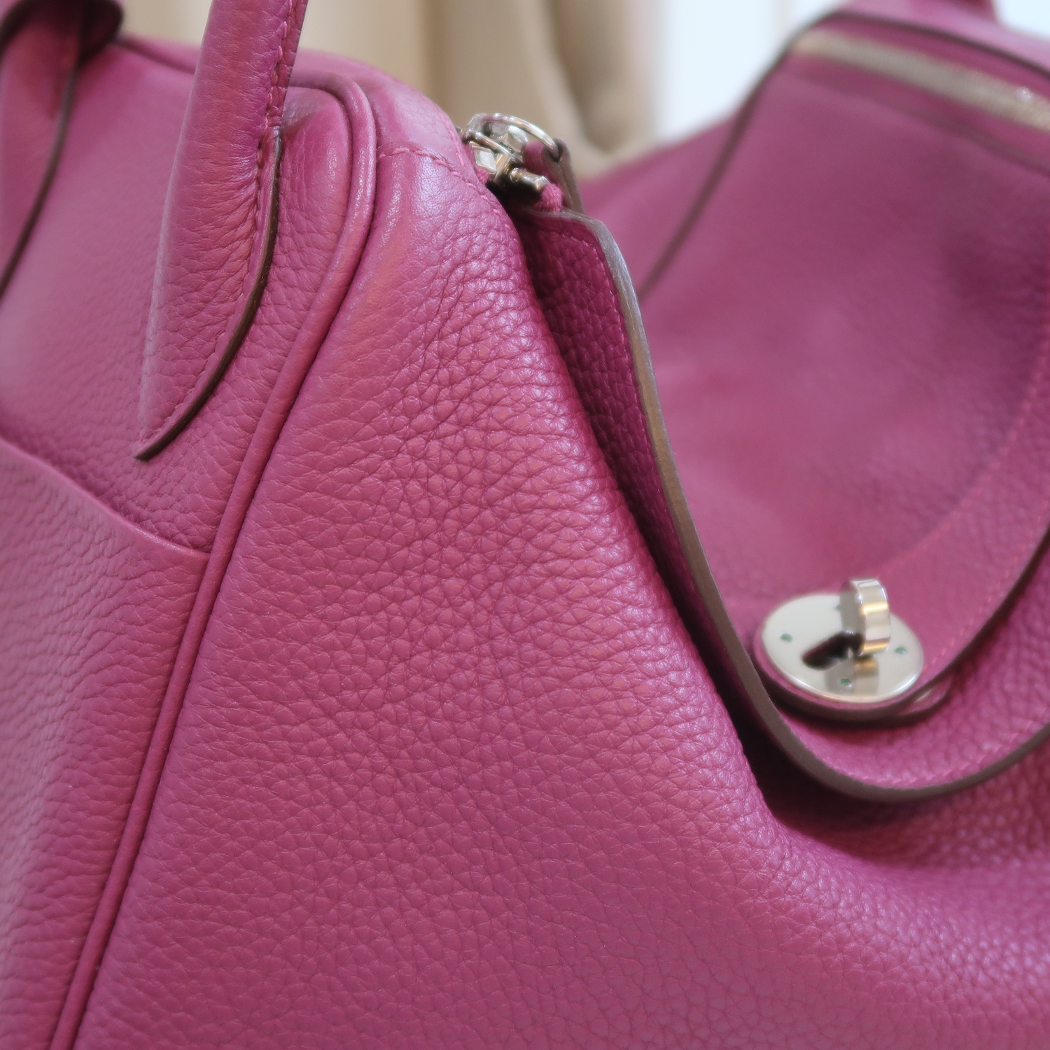 Hermes Tosca Clemence Leather Lindy 30 PHW