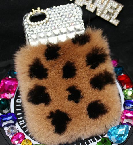 เคสขนเฟอร์ เคส สำหรับ SONY Xperia Z ZL Z1 Z2 Z3 ขนกระต่าย สีน้ำตาล ดูแลรักษาง่าย ฟูนุ่ม ตกแต่งอีกครึ่งด้วย คริสตัล ไข่มุก สวยหรู 895088_5