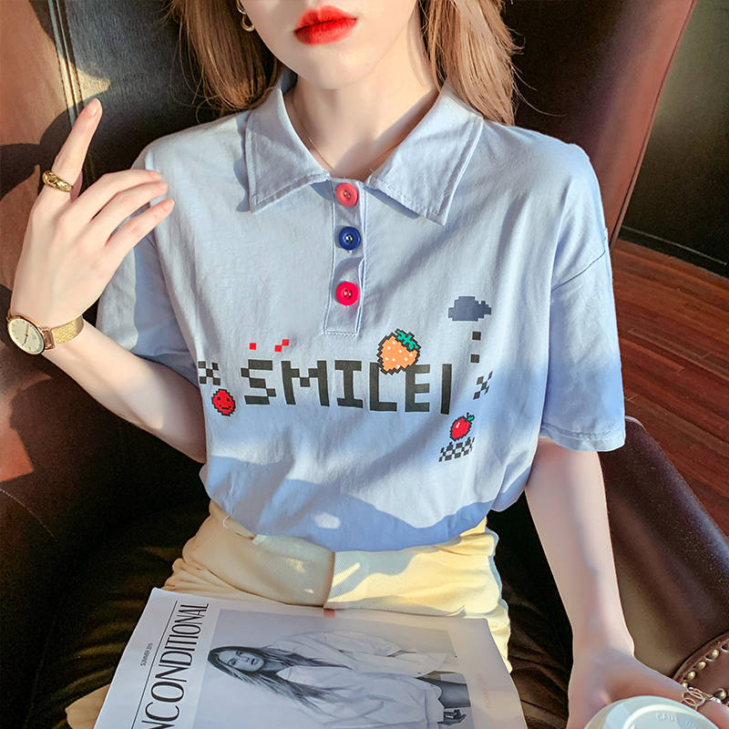 เสื้อยืดวัยรุ่นน่ารักๆ เสื้อวัยรุ่นแขนสั้น เสื้อผ้าวัยรุ่นเกาหลี แบรนด์ Wiyike