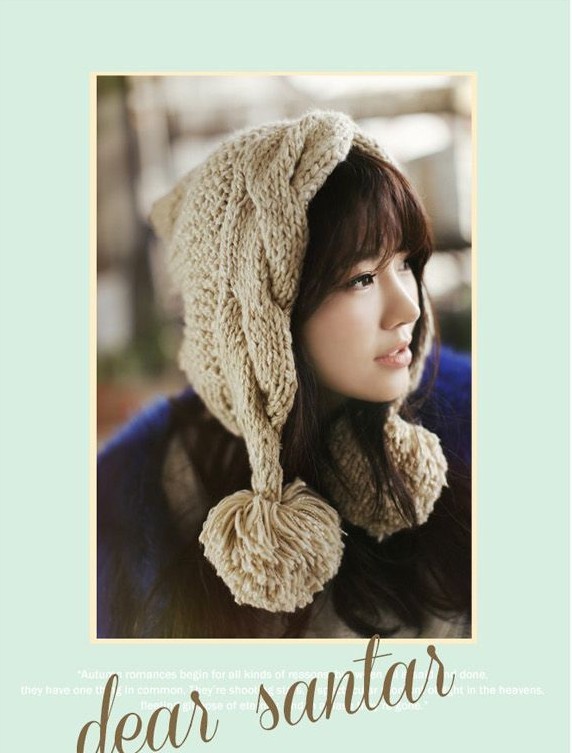 หมวกไหมพรม แบบปิดหู สำหรับสาวๆ น่ารักมากๆค่ะ พร้อมส่งจำนวนจำกัดน๊าา same pic