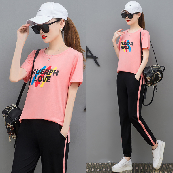 ชุดวอร์ม สูทเกาหลี Jumpsuit ชุดจั้มสูท ชุดเซท 2 ชิ้น ชุดกีฬาผู้หญิง ชุดออกกำลังกาย เสื้อกันหนาว ชุดวอร์มคู่