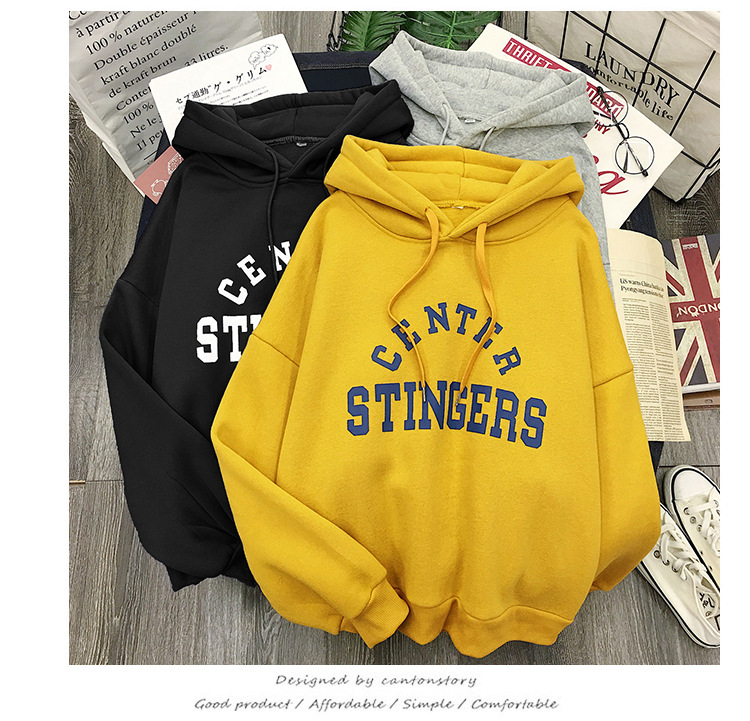 เสื้อกันหนาวฮู้ดดี้ แฟชั่นเกาหลี สกรีนลายน่ารัก ผ้าเนื้อนุ่ม ด้านในเป็นผ้าสำลี กันหนาวได้จ้า พร้อมส่ง งานจริงในภาพสุดท้าย