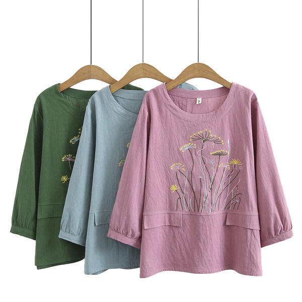 เสื้อลินินสไตล์ผู้ใหญ่ เสื้อคุณแม่ เสื้อผู้ใหญ่ แบรนด์ LININ
