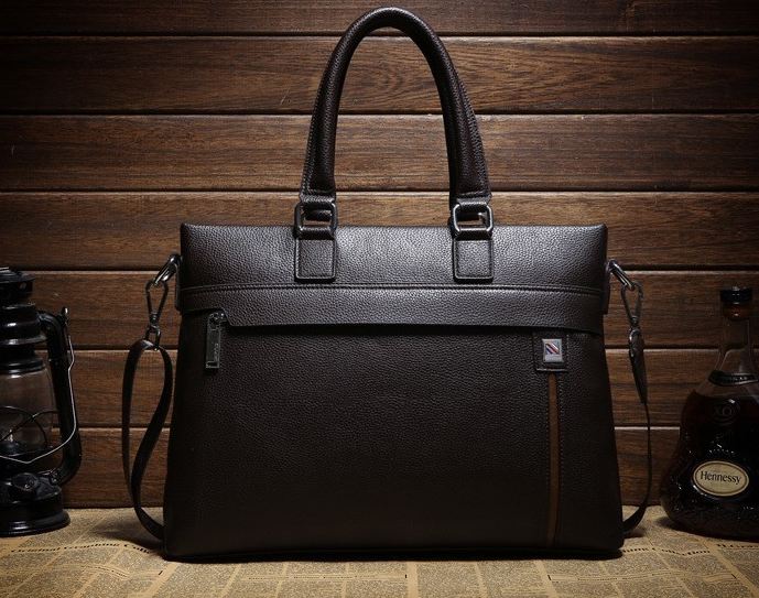 กระเป๋าถือผู้ชาย สีดำ และ สีน้ำตาล หนังแบบเดียว กับ เบาะรถยนต์ กระเป๋า ใส่เอกสาร ใส่ Note book แบบสวย ดีไซน์เก๋ ทำความสะอาดง่าย 294885