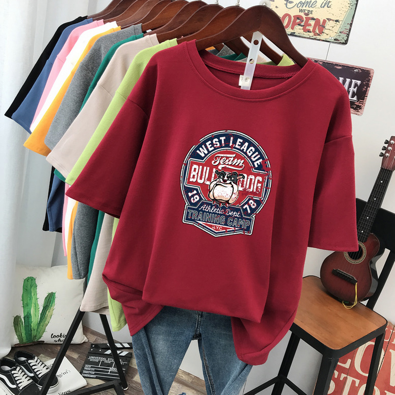 เสื้อยืดคอตตอน สกรีนลายน่ารัก มีหลากหลายสี ส่งฟรีทั่วไทย BY JIMIAO
