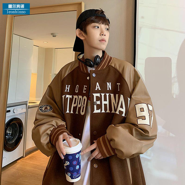 เสื้อแจ็คเก็ตเบสบอล เสื้อคลุม เสื้อแขนยาวสไตล์เกาหลี