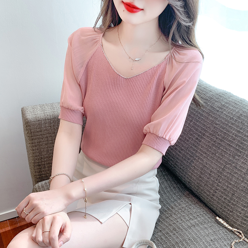 เสื้อผ้าวัยรุ่นเกาหลี เสื้อยืดวัยรุ่นผู้หญิง มีขนาด S M L XL