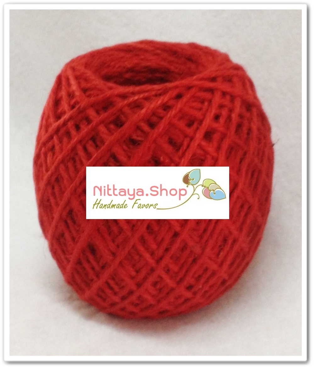 เชือกกระสอบสีธรรมชาติและย้อมสี