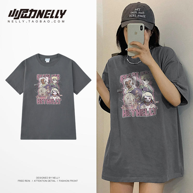 เสื้อยืดคอกลม ผู้ชาย เสื้อยืดผู้ชายเกาหลี เสื้อยืดเกาหลี แบรนด์ NELLY